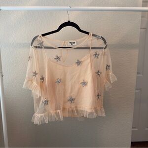 Show Me Your MuMu Jerri Top - Shiny Star Sequin